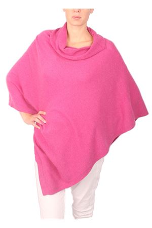 Poncho in cachemire modello mantella Art Tricot | 2016125ROSA